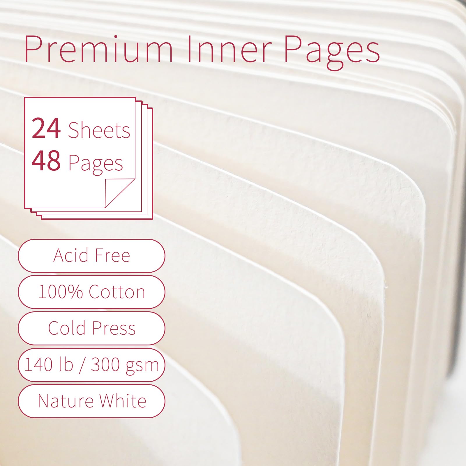 Vienrose Watercolor Sketchbook - 24 Sheets -3 Vienrose Watercolor Sketchbook - 24 Sheets -3