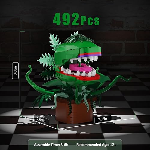 Miniatura 4 de Millionspring Audrey The II - Kit de construcción de flores de piraña, juguetes de horrores Shop Caníbal con boca abierta, regalo coleccionable para