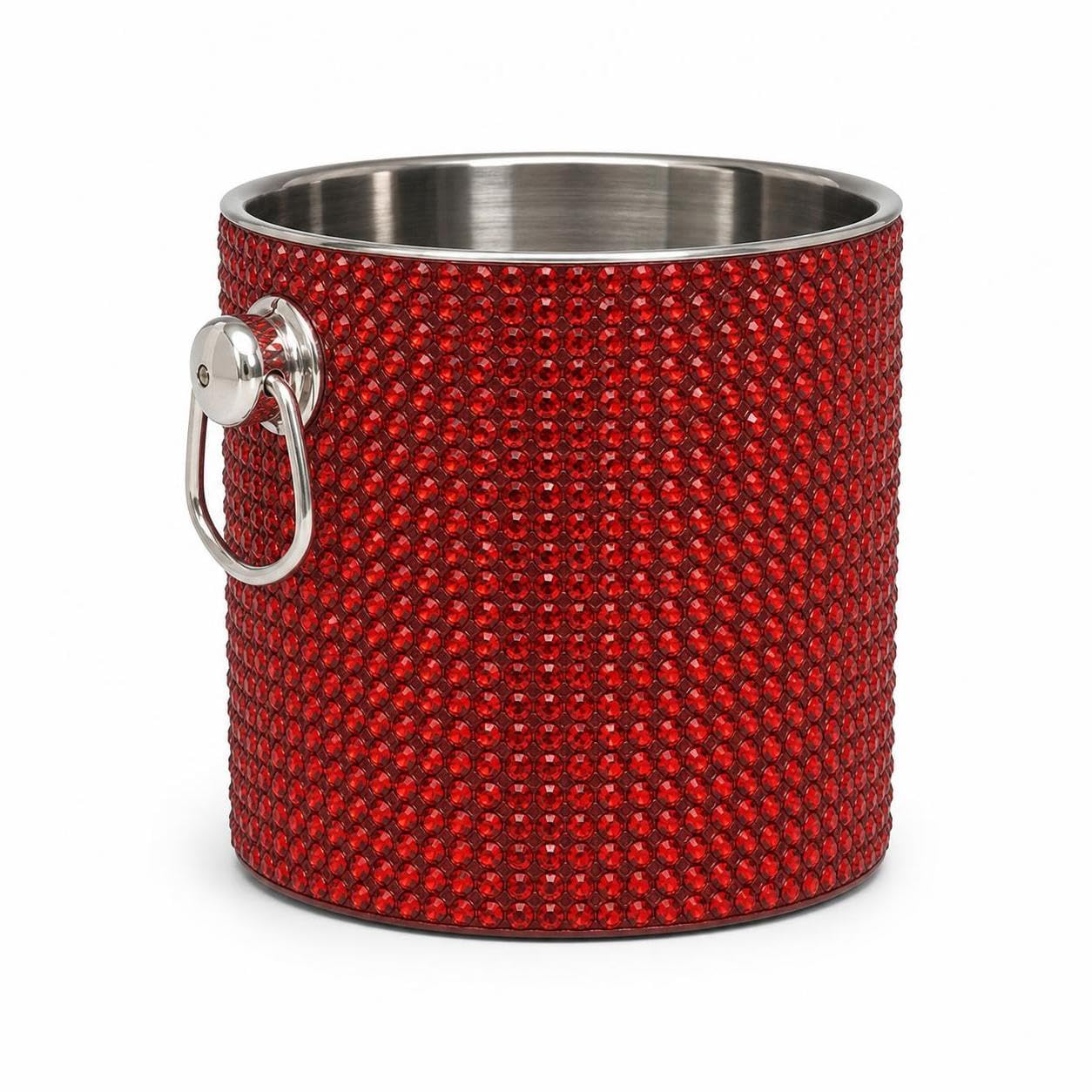 Cubitera para hielo acero inoxidable en cenas elegantes y barras de restaurantes modernos