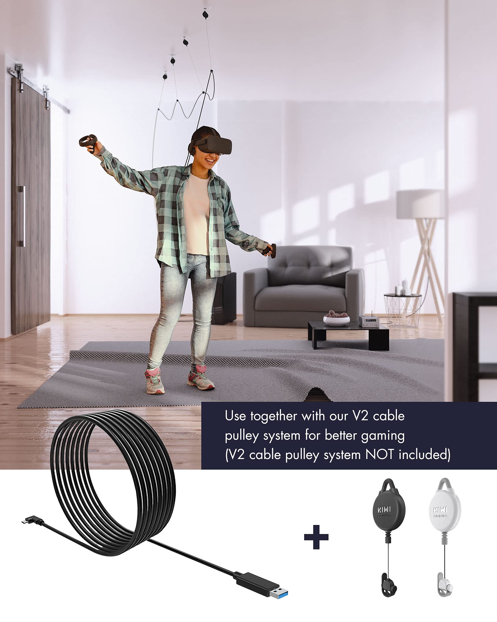 Buy [Pro] KIWI design Meta/Oculus Quest Link Cable 16ft/5M including