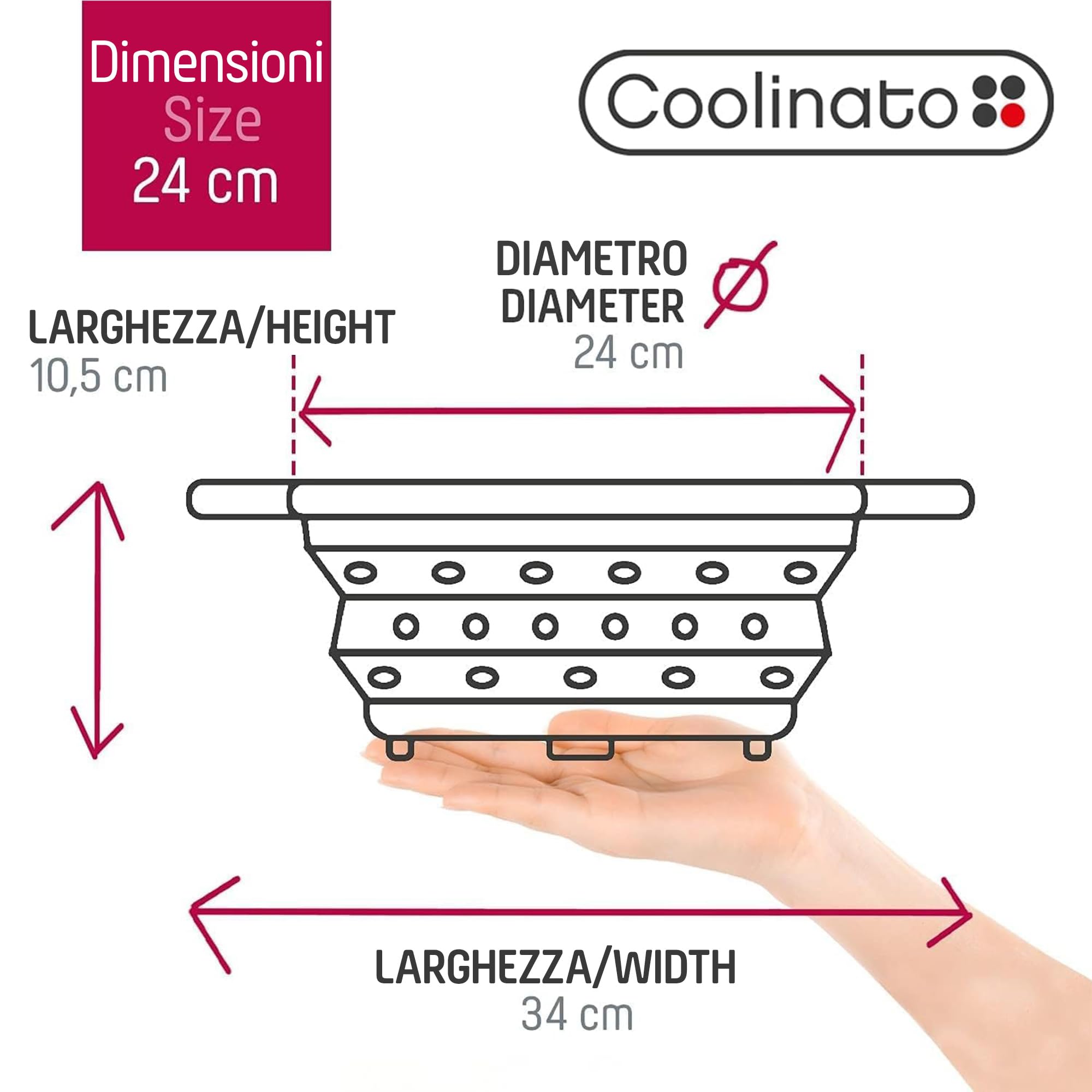 RANRANJJ Set di colino Pieghevole da 2 Set di filtri for Alimenti da Cucina Quadrati in