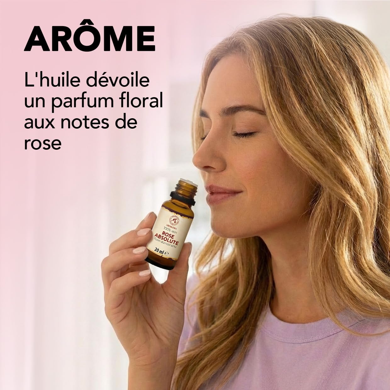 Absolue de Rose 20 ml - Huile pour Diffuseur d'Arômes et Lampe Aromatique