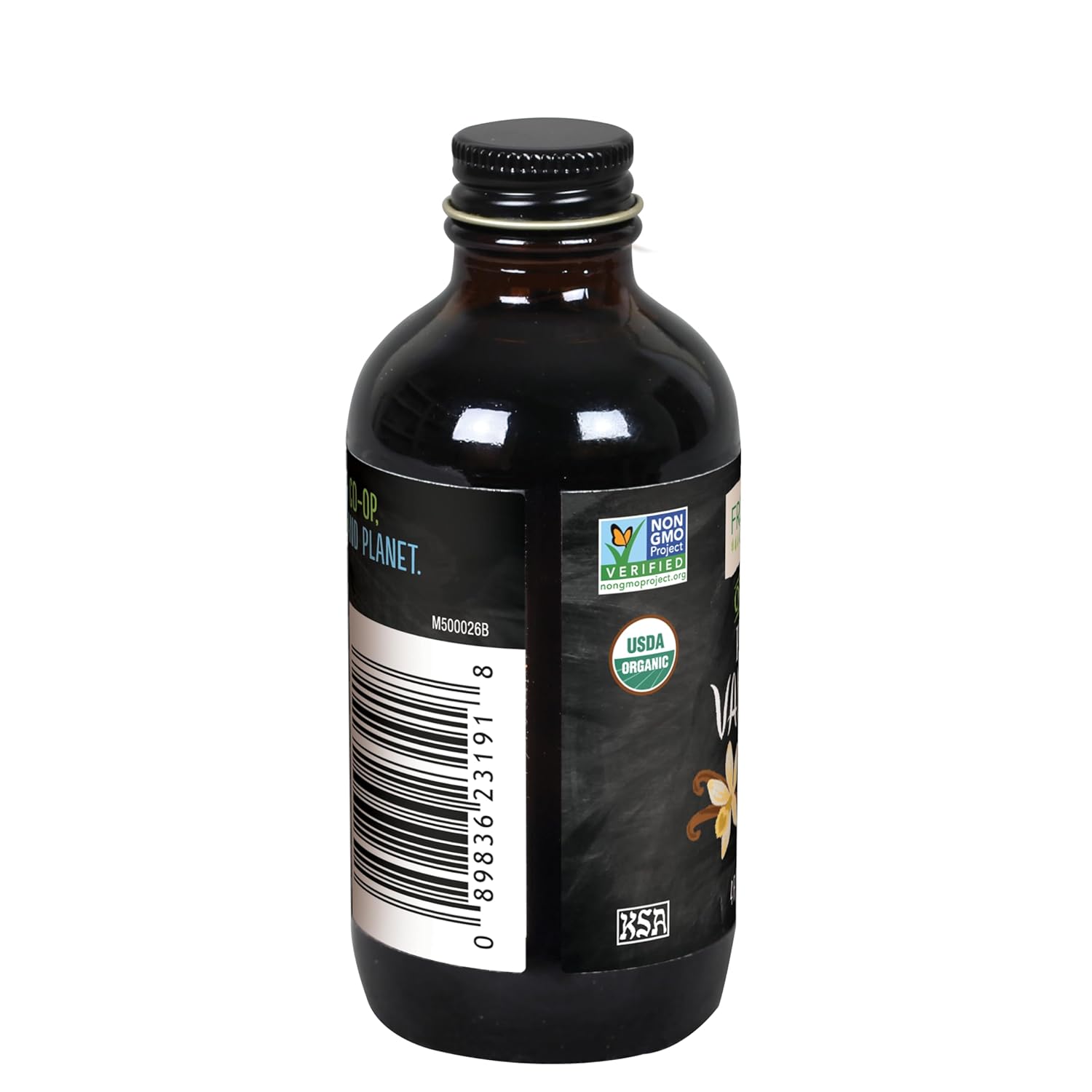Frontier Co-op Organic Pure Vanilla Flavoring, 4 fl oz - For Baking, Homemade Coffe Syrups, and Beverages