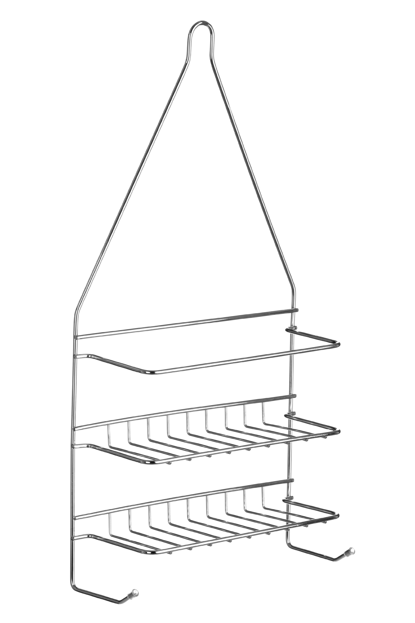 Premier Cromado Housewares - Estantería Para Ducha (2 Pisos, Cromada)