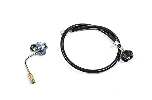 Miniatura 3 de LS'BABQ Manguera adaptadora de propano de 3 pies, convertidor de 1 libra a 20 libras y regulador de gas para Blackstone de 17 pulgadas, 22 pulgadas,