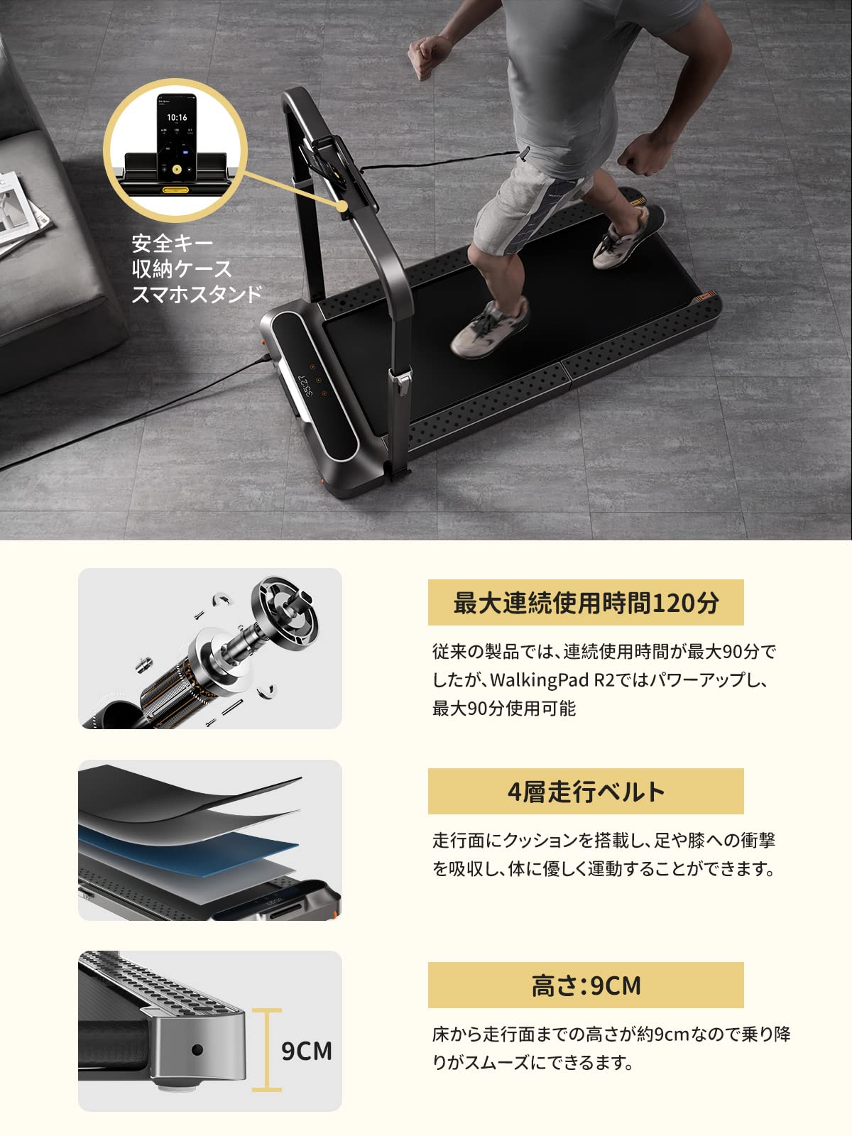 Amazon | KingSmith WalkingPad R2 ルームランナー ウォーキング 