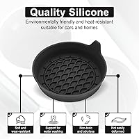 Vista 3 de SINGARO - Posavasos para tazas de automóvil, inserto de portavasos de silicona, portavasos universales antideslizantes, accesorios
