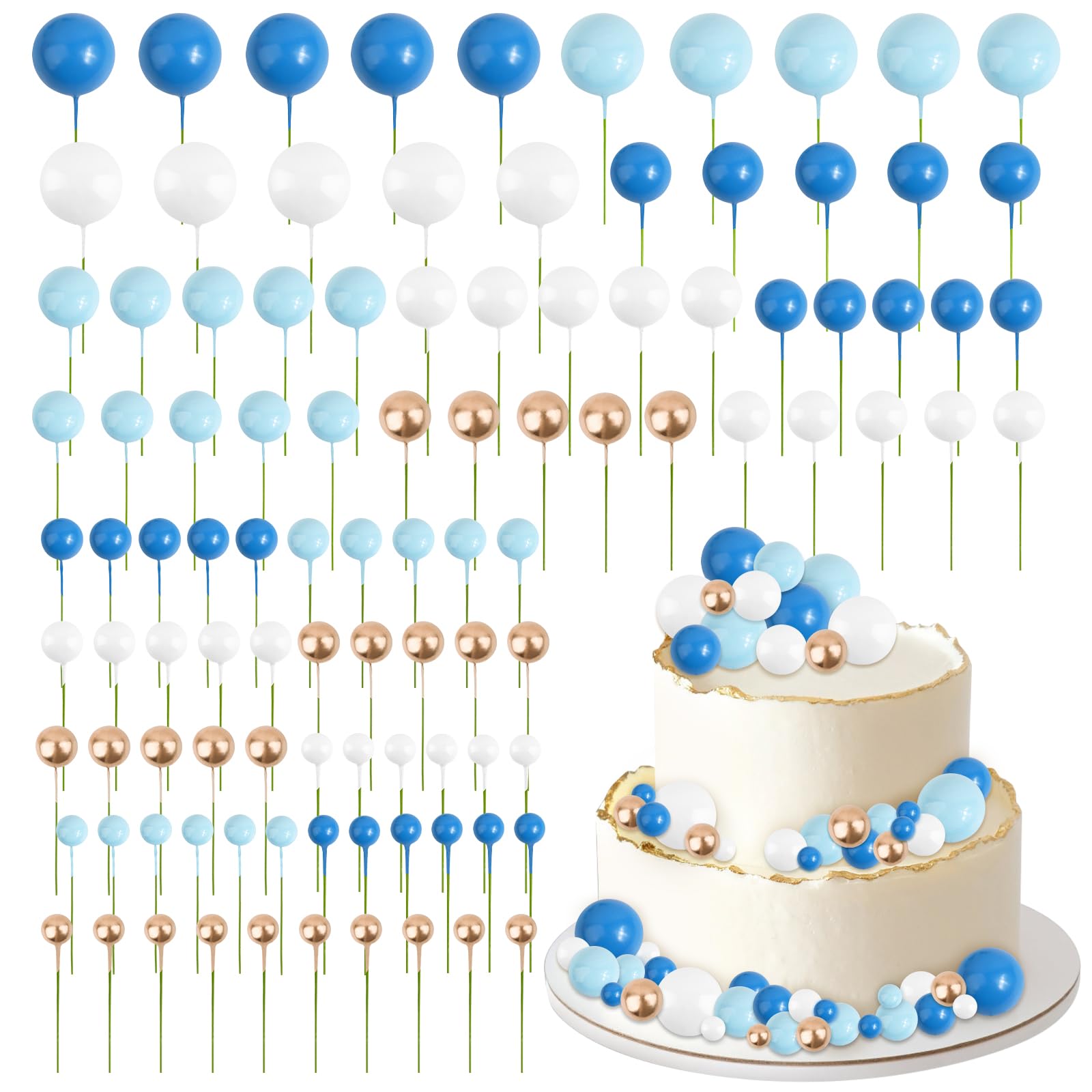 13pcs Décoration Gâteau Boy Or Girls Cake Cupcake Topper à Paillettes Bleu Rose Gender Reveal Gâteau Topper Personnalisée Décoration Table pour Baby Shower Fête Prénatale Baptême