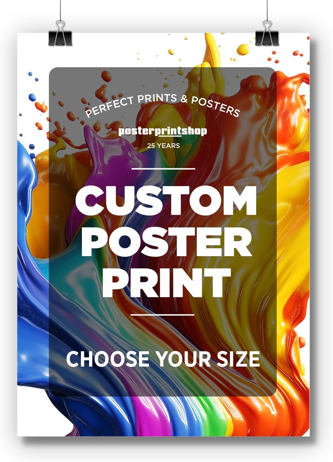 Individueller Premium-Posterdruck auf 61 x 61 cm Fotoqualitätspapier – individuelles Poster am selben Tag – personalisierbares Poster mit Ihrem einzigartigen Bild/Foto – personalisiertes Poster wird