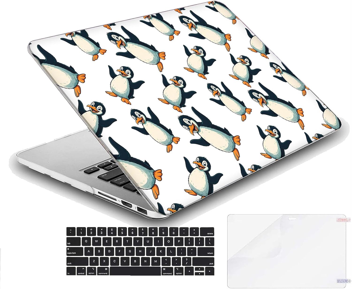 Compatible with MacBook Neo 13-inch, Hard Shell Case with Keyboard Cover and Screen Protector (A3404 A18 Pro chip, 2026 Release) - Penguins MD8642