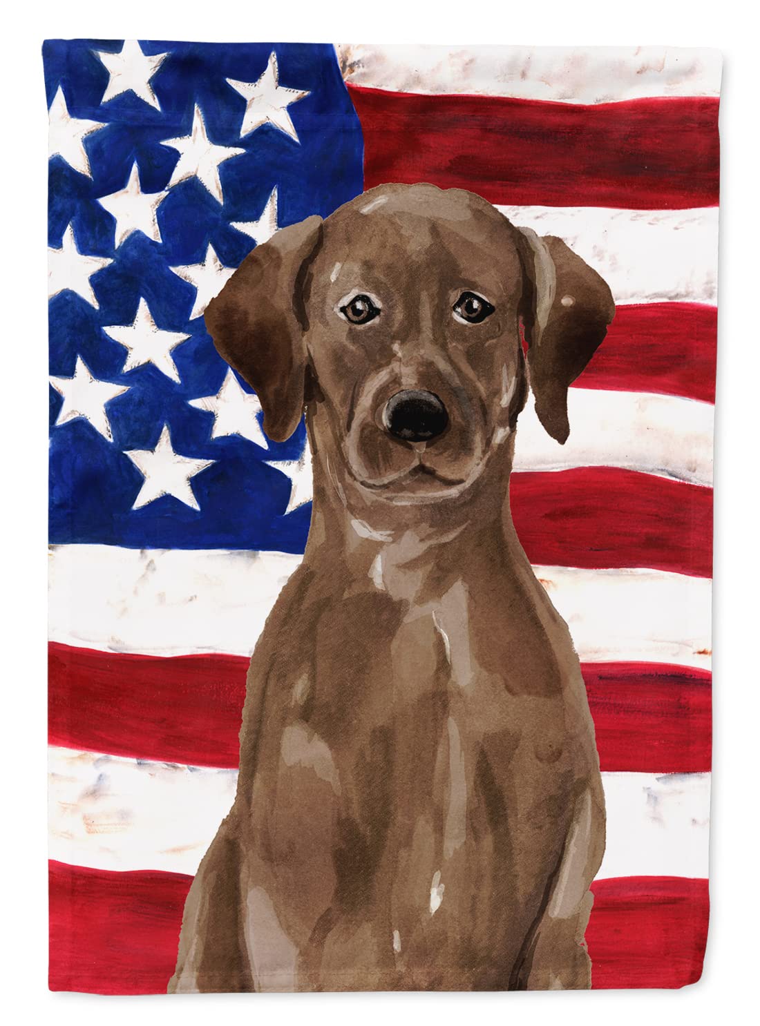 Drapeau de jardin Labrador Chocolat multicolore petit format Caroline's Treasures
