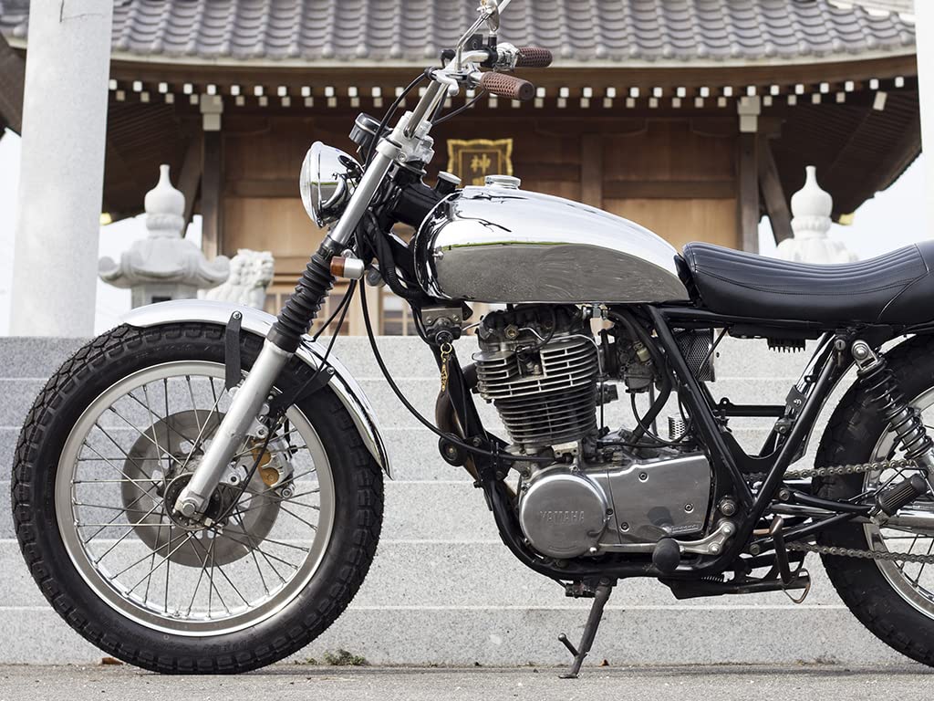 Amazon.co.jp: MOTOR ROCK SR400/500 Bonneville Tank Kit, Chrome MR