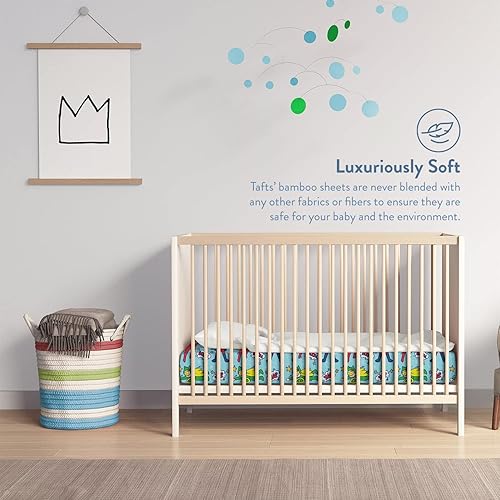 Miniatura 10 de TAFTS Sábanas de Bambú para Niños y Niñas - Sábanas de Bambú 100% Pura Viscosa Orgánica - Sábanas de Bambú 400TC - 1 pieza - 8" Deep Pocket - Tacto