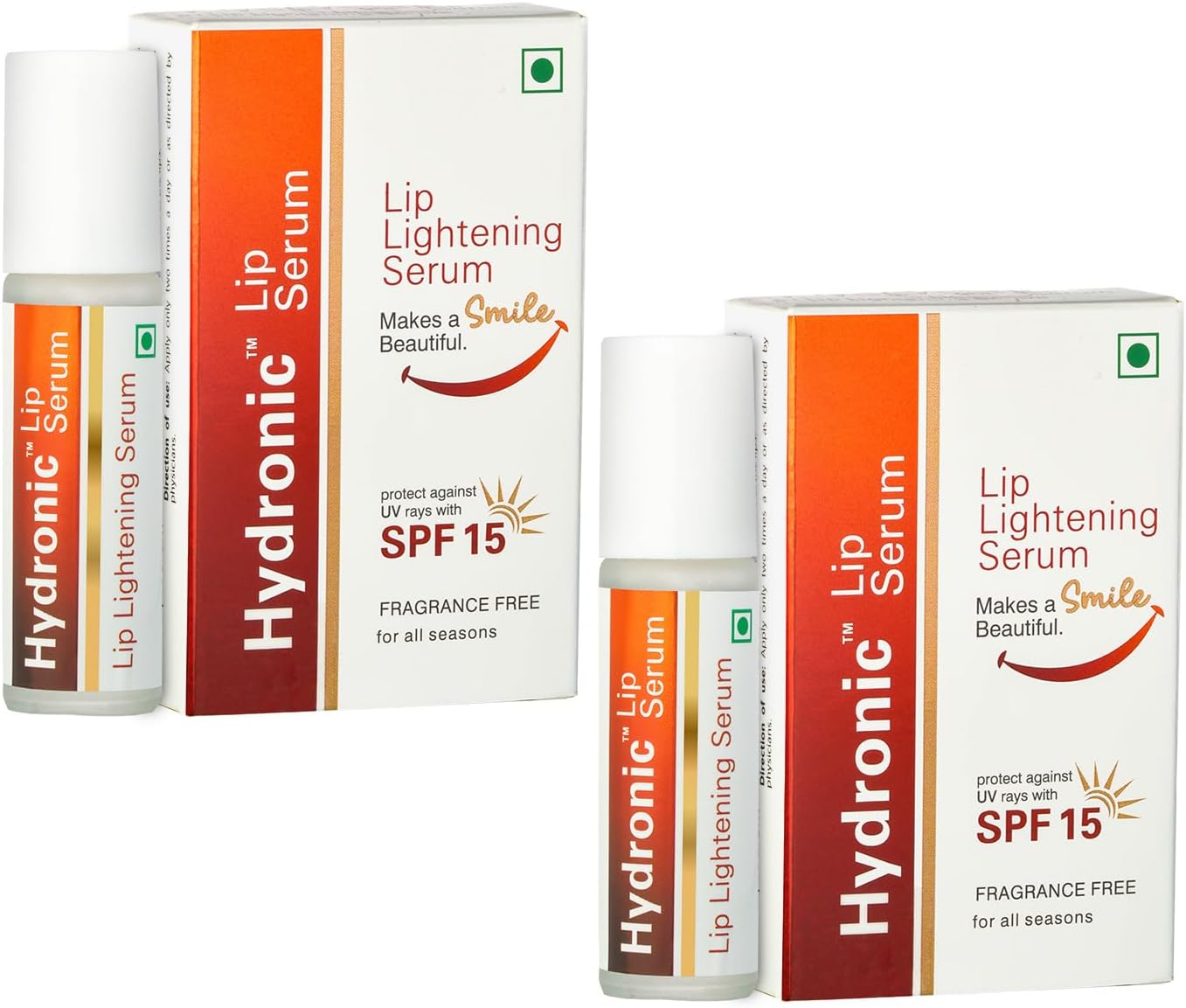 Regaliz Hydronic Lip Serum - 4.5Ml | Hydrating, Lightening, Uv Protection With Spf 15| Pack of 2 (2)