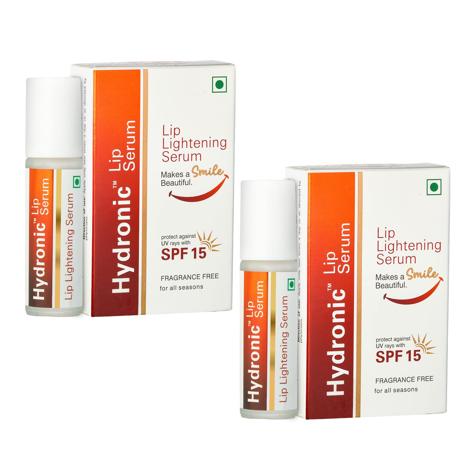 Regaliz Hydronic Lip Serum - 4.5Ml | Hydrating, Lightening, Uv Protection With Spf 15| Pack of 2 (2)