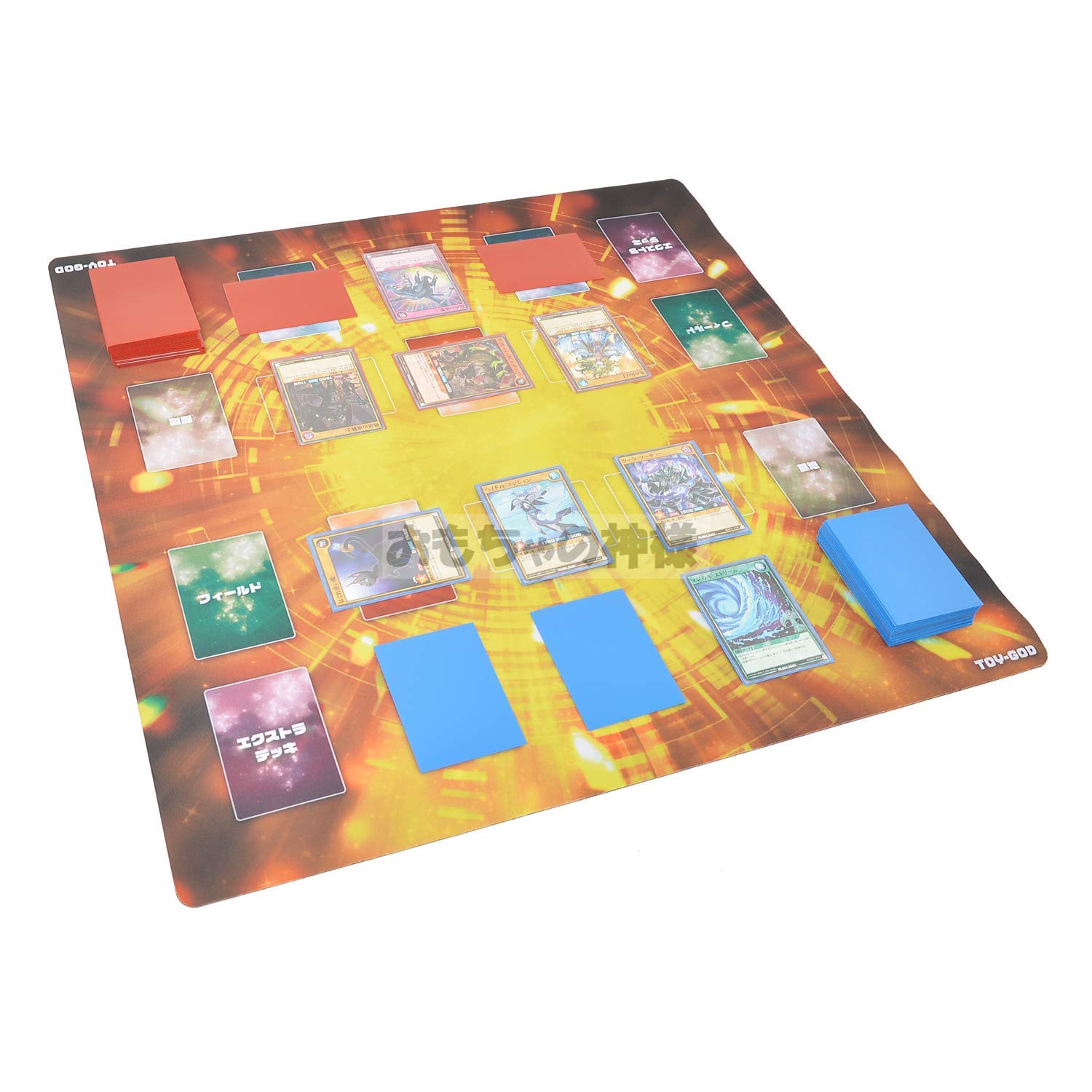 Amazon | 遊戯王 ラッシュデュエル 対応 ラバーマット 54×54cm 厚さ 