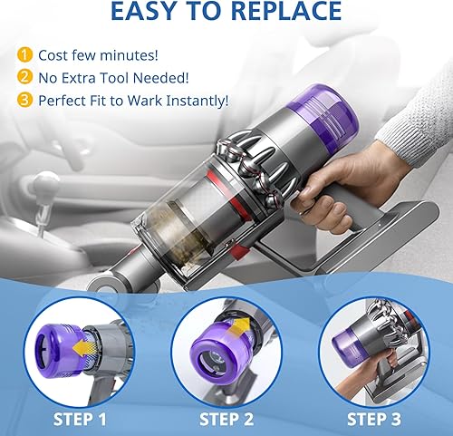 Miniatura 9 de Paquete de 3 filtros HEPA de repuesto compatibles con aspiradora Dyson V11 Outsize, V11 Outsize Origin, Origin+, Outsize, Outsize +, Outsize Plus,
