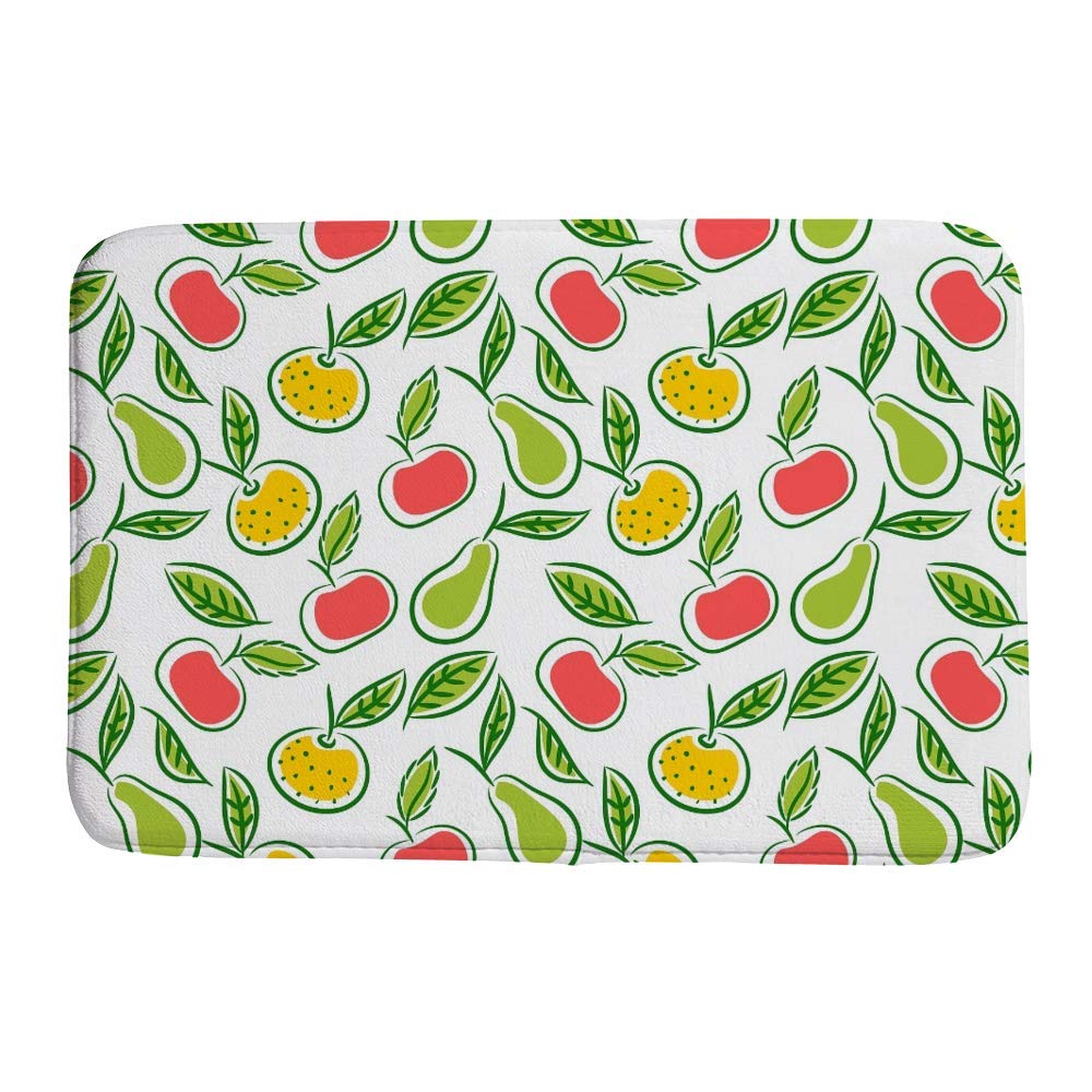 Tapis de bain antidérapant lavable en machine grand format vert