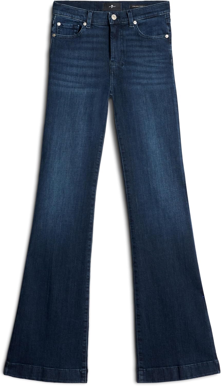 7 for All Mankind Womens Dojo Trouser Flare Jean - Image 6