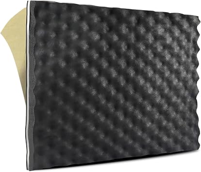 TroyStudio 3 in 1 Car Sound Deadener - 1pc 19 X 16 X 0.7 Inches Self-Adhesive Butyl Closed Cell Foam Panel Heat Shield Automotive Noise Insulation Mat - Super Thick Sound Proofing Deadening Material