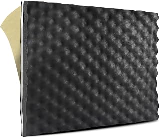 TroyStudio 3 in 1 Car Sound Deadener - 1pc 19 X 16 X 0.7 Inches Self-Adhesive Butyl Closed Cell Foam Panel Heat Shield Automotive Noise Insulation Mat - Super Thick Sound Proofing Deadening Material
