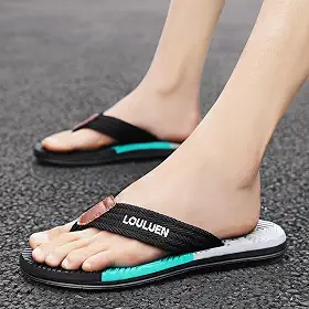 Chinelo masculino confortável ortopédico com fascite plantar suporte de arco almofada macia antiderrapante casual verão praia chinelos