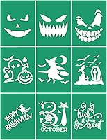 Vista 11 de JAJADO Plantilla de pantalla de seda con texto en inglés "Hello Fall", plantillas adhesivas reutilizables de otoño, transferencia de malla de tiza