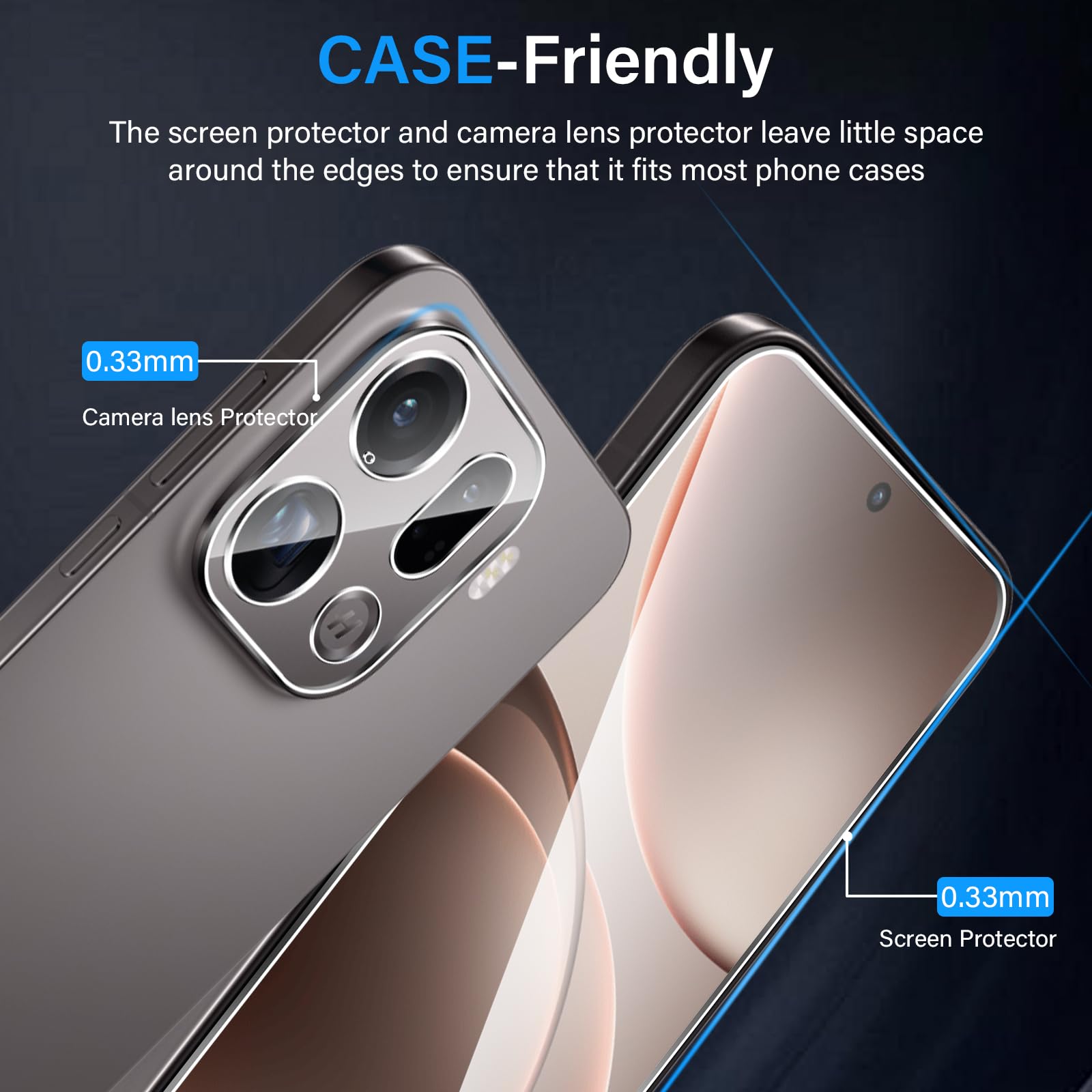 Pellicola In Vetro Temperato Privacy Per Oppo Find X9 – Anti-spy 28°, Durezza 9H, Copertura Totale 2 Pezzi