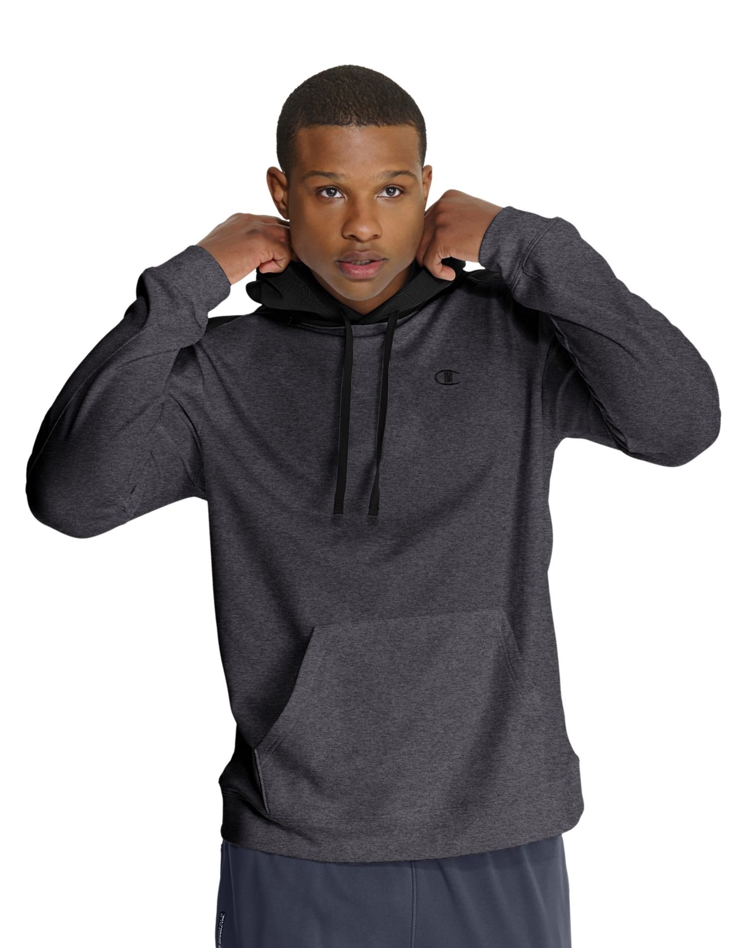 Champion Men's Pullover Powertrain Performance Fleece Hoodie