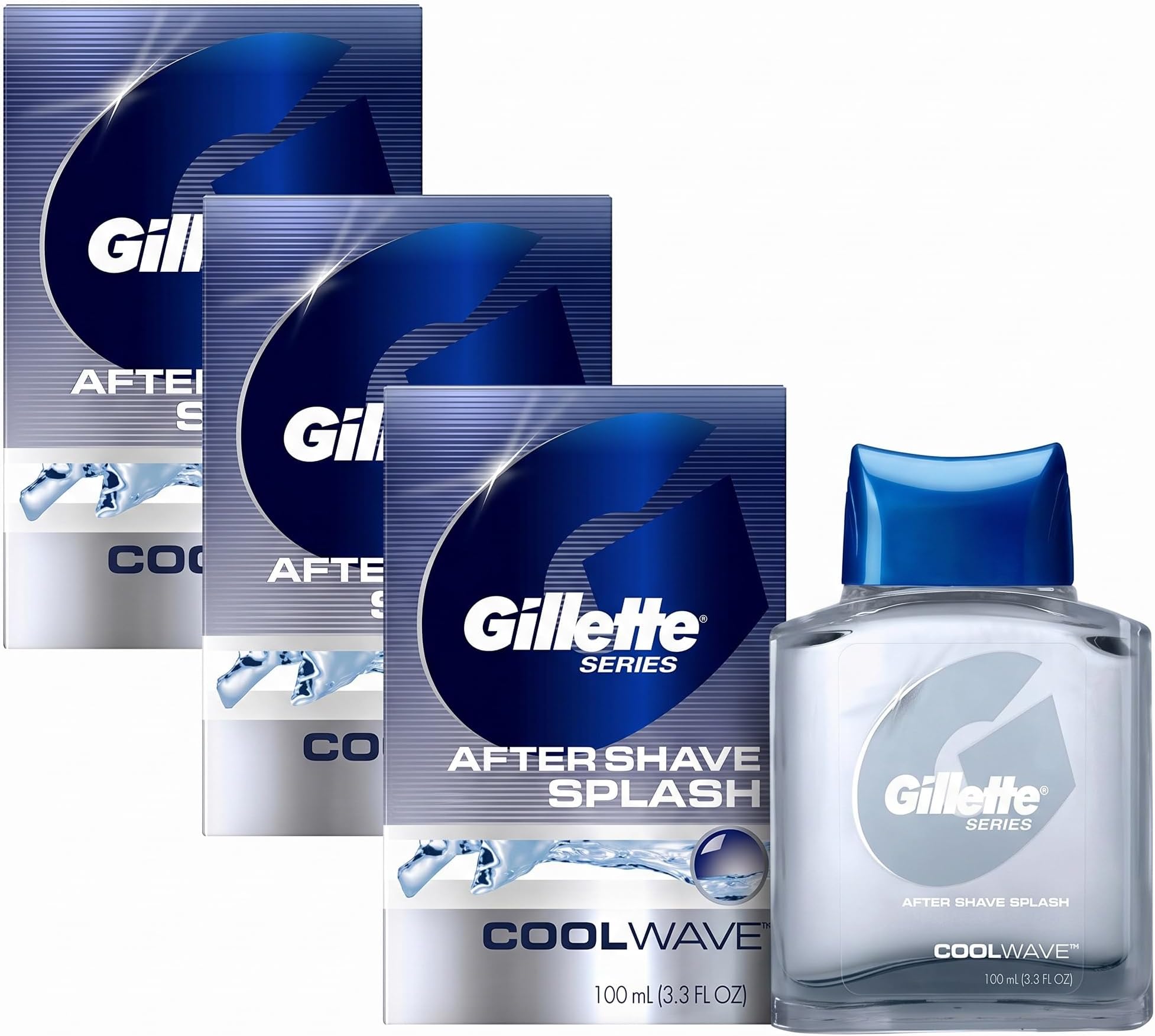 Gillette After Shave for Men, 3.3 fl oz | Cool Wave | Lotion | Series