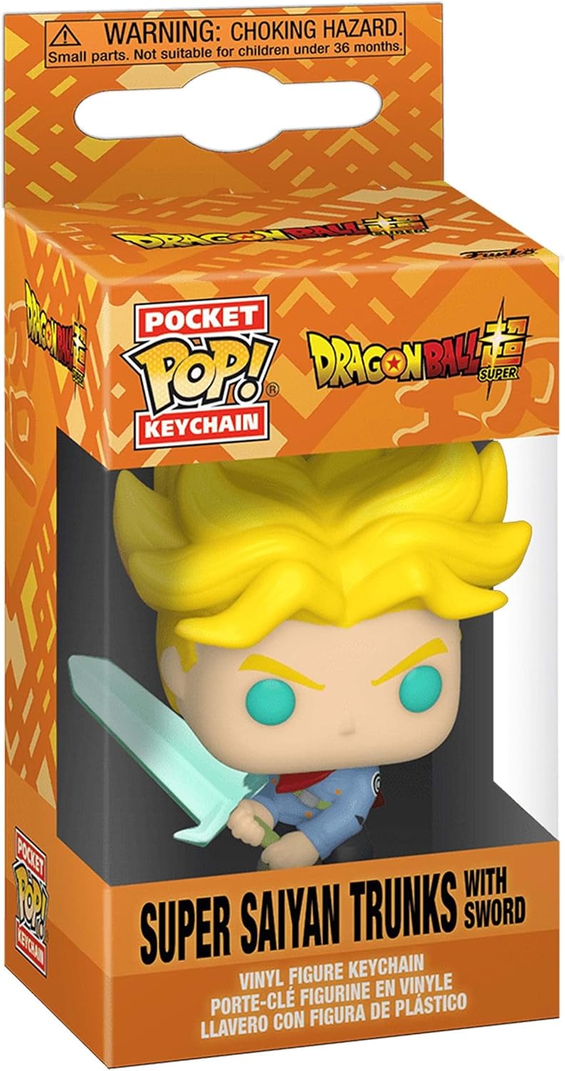 Funko Pop! Keychain: Dragon Ball Super - Super Saiyan Trunks with Sword image 2