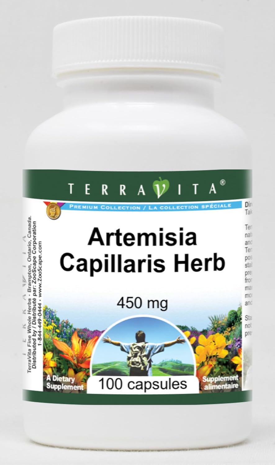 Artemisia Capillaris Herb - 450 mg (100 Capsules, ZIN: 513896) - 3 Pack