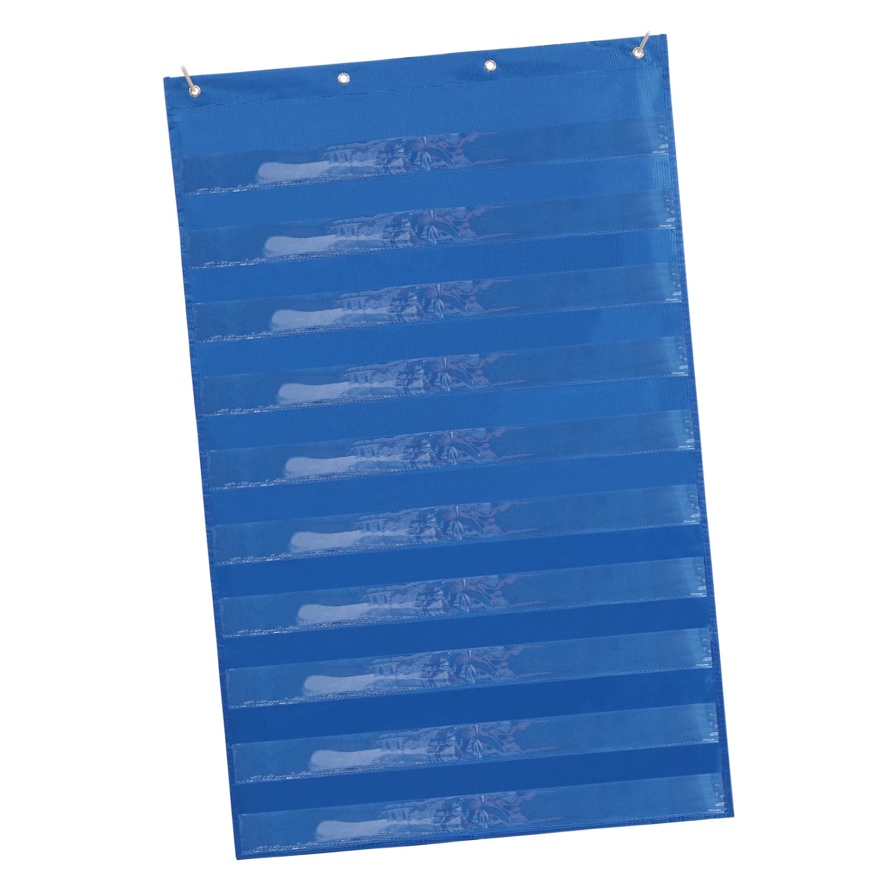 NUOBESTY 1pc Teaching Hanging Bag Clear Pocket Charts Chore Chart Pharmacy Display Storage Bag Underwear Sock Storage Bag Travel Toys Wall Pocket Closet Bar Wall Hanging Polyester