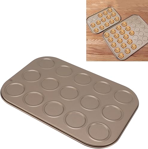 Miniatura 6 de Luqeeg Molde superior para magdalenas, material de acero al carbono, revestimiento antiadherente, distribución uniforme, bandeja para magdalenas