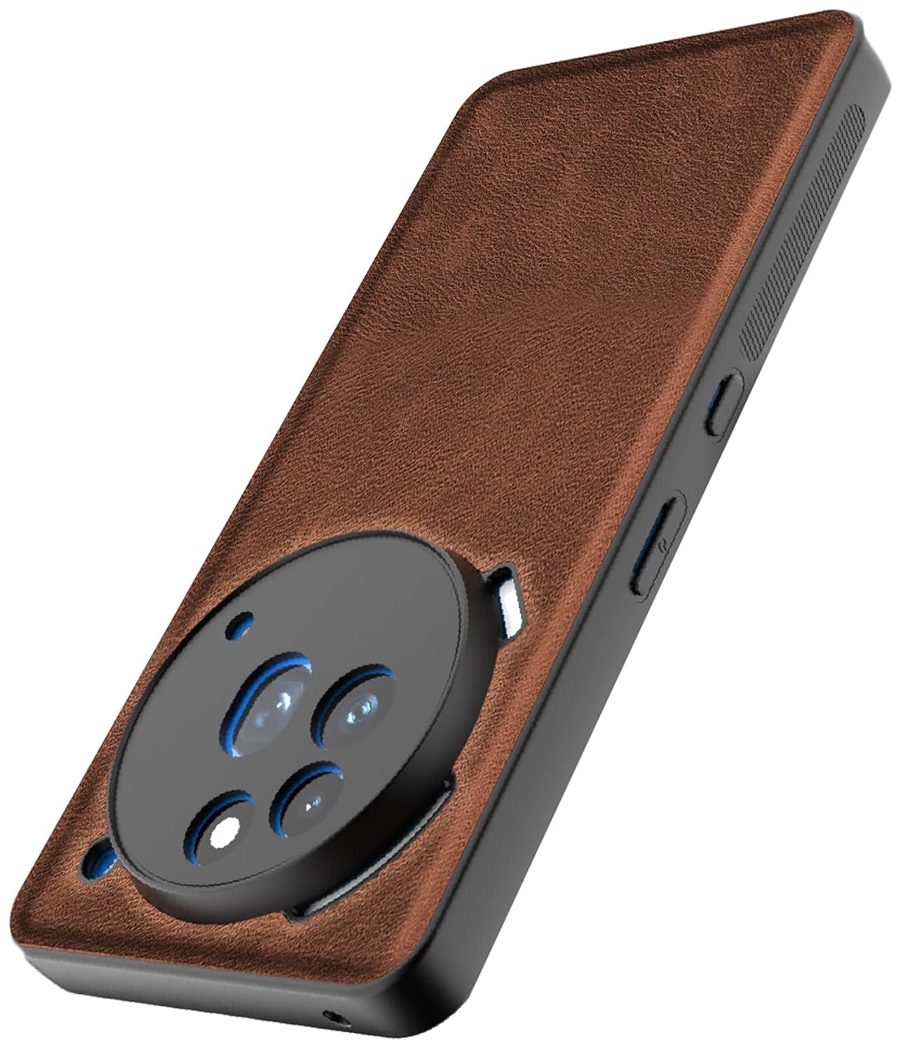 Kapa Tux Leather Back Cover for Nothing Phone 3A Pro | Slim Shockproof Camera Protection Bumper Case (Brown)