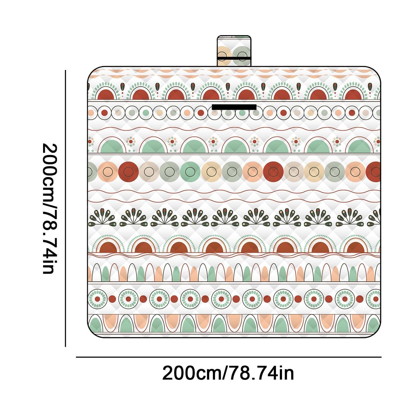 Esterilla de picnic plegable (200 x 200 cm) – Base resistente a la arena para pícnics, camping y playa