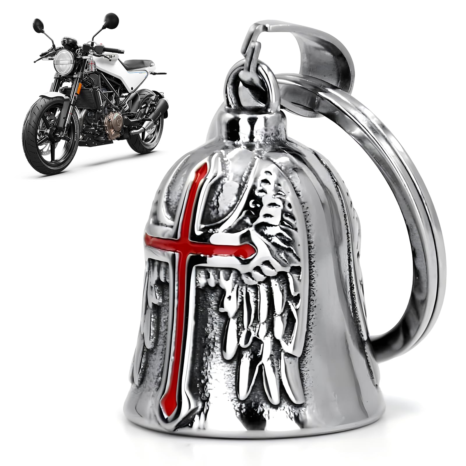 Clochette Guardian Bell® Pompier - Porte-Bonheur Moto & Héros