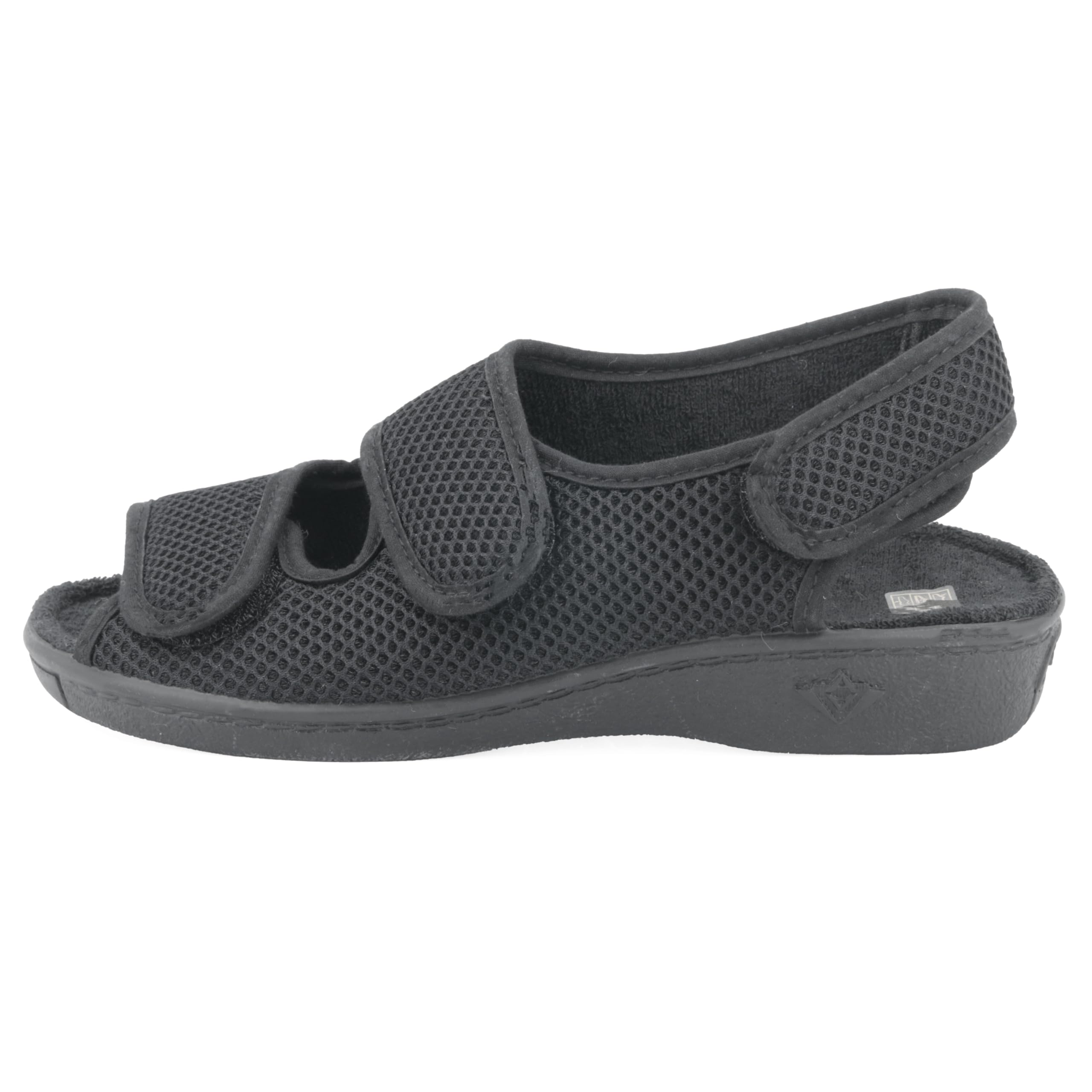 JOMIX Pantoufles Femme Ouvert avec Scratch Chaussons Diabétiques Confortable Sandales Orthopédiques Fabriqué en Espagne