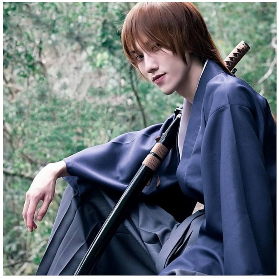 るろうに剣心　剣心衣装一式＋ウィッグ＋逆刃刀＋下駄 るろうに剣心剣心衣装一式＋ウィッグ＋逆刃刀＋下駄