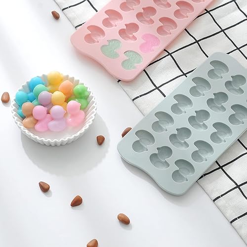 Miniatura 3 de Juego de 2 moldes novedosos para tartas, moldes de silicona de chocolate, moldes para mini pasteles, galletas de caramelo, gelatina, gomitas, jabón,