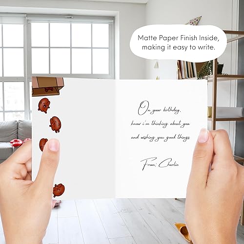 Miniatura 10 de Anniversary Birthday Card for Her HimFunny Birthday Card for Boyfriend GirlfriendHusband WifeHandmade Greeting Card (Life is sweeter with you as my