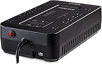 Vista 4 de CyberPower Sistema UPS ST900U Standby, 900VA/500W, 12 tomacorrientes, 2 puertos de carga USB, compacto, negro