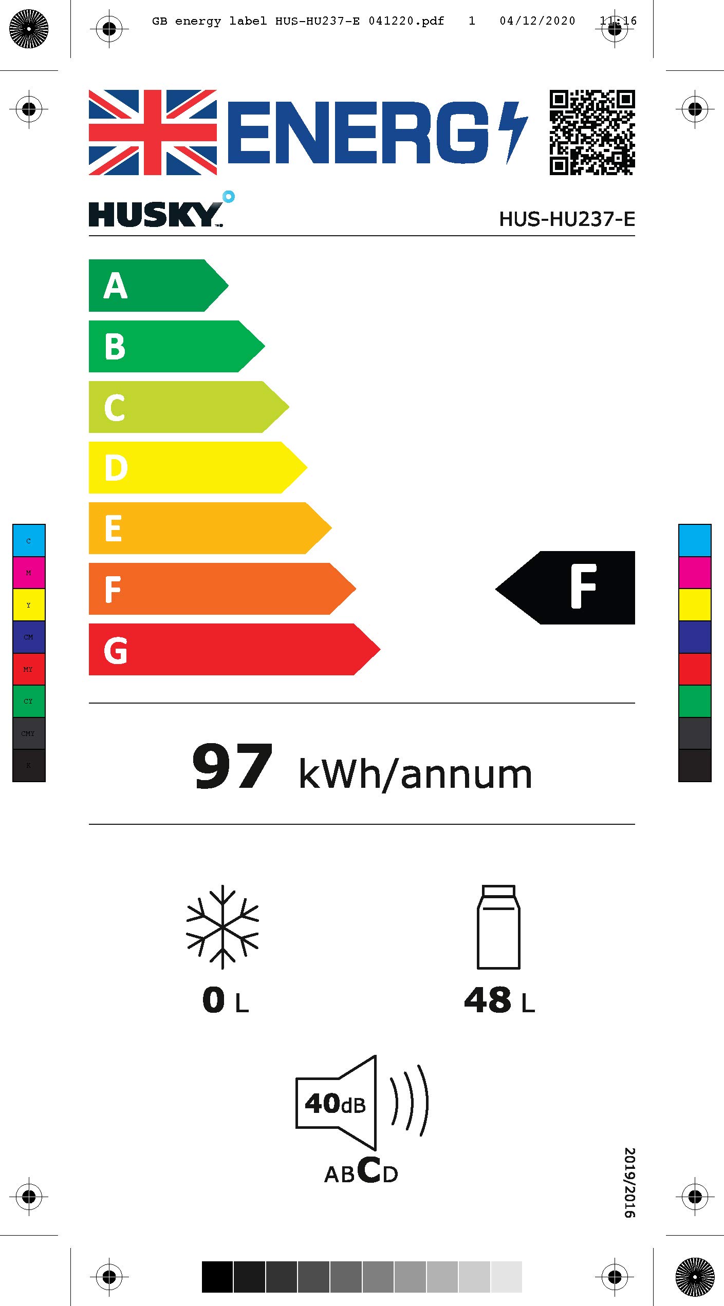 Husky HUSEL196 Coca Cola Design Mini Fridge/Drinks Cooler, Red