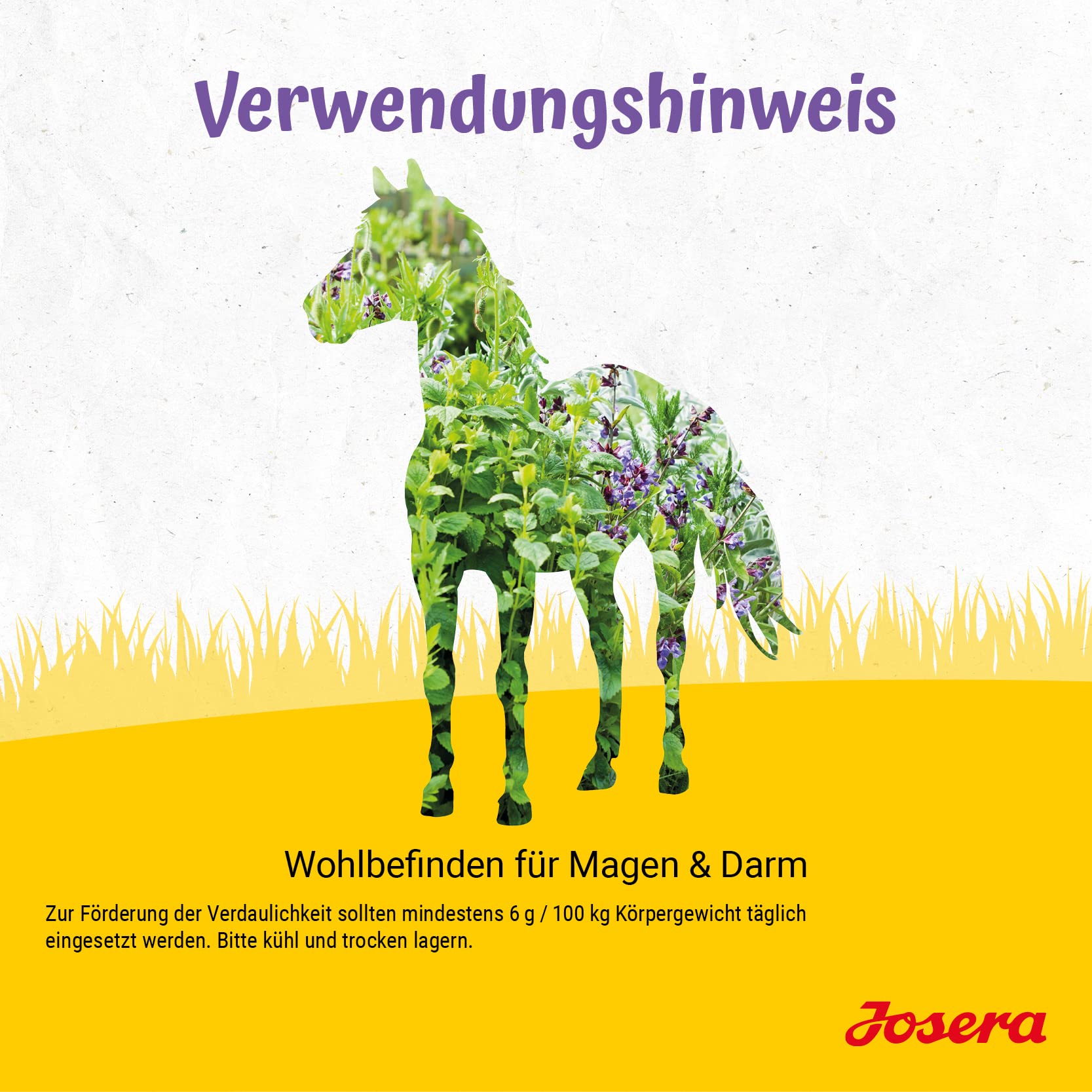 JOSERA Help DarmRelax – FlavoGast | 3kg | Zusatzfutter für Pferde | Pferd | Premium Pferdefutter mit EquiFlavin® für empfindliche Pferde | Wohlbefinden für Magen & Darm | gute Dosierbarkeit