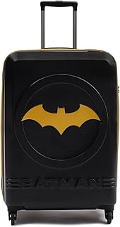 YAYAVAR Batman Trolley Suitcase - 85L, Cabin Luggage with 8 Spinner Wheel, Hard Shell Polycarbonate Suitcase, Number Lock,...