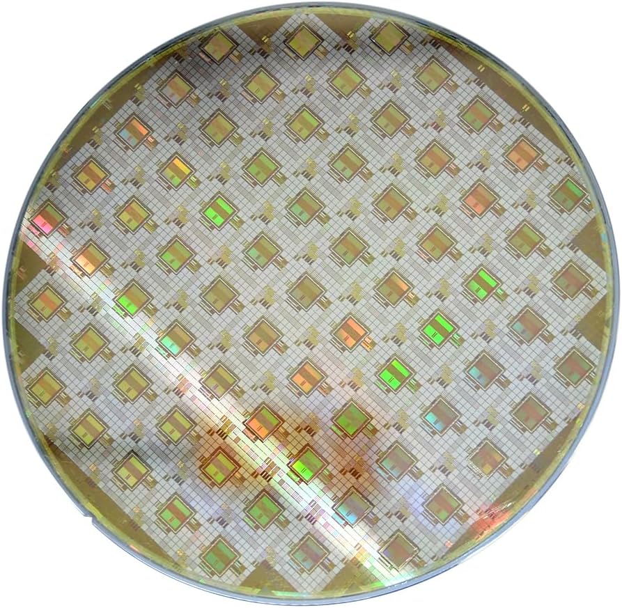 8" Silicon Wafer Display Rack-Lithography Chip Board, Part No.802, Silicon Wafer Semiconductor Lithography Chip