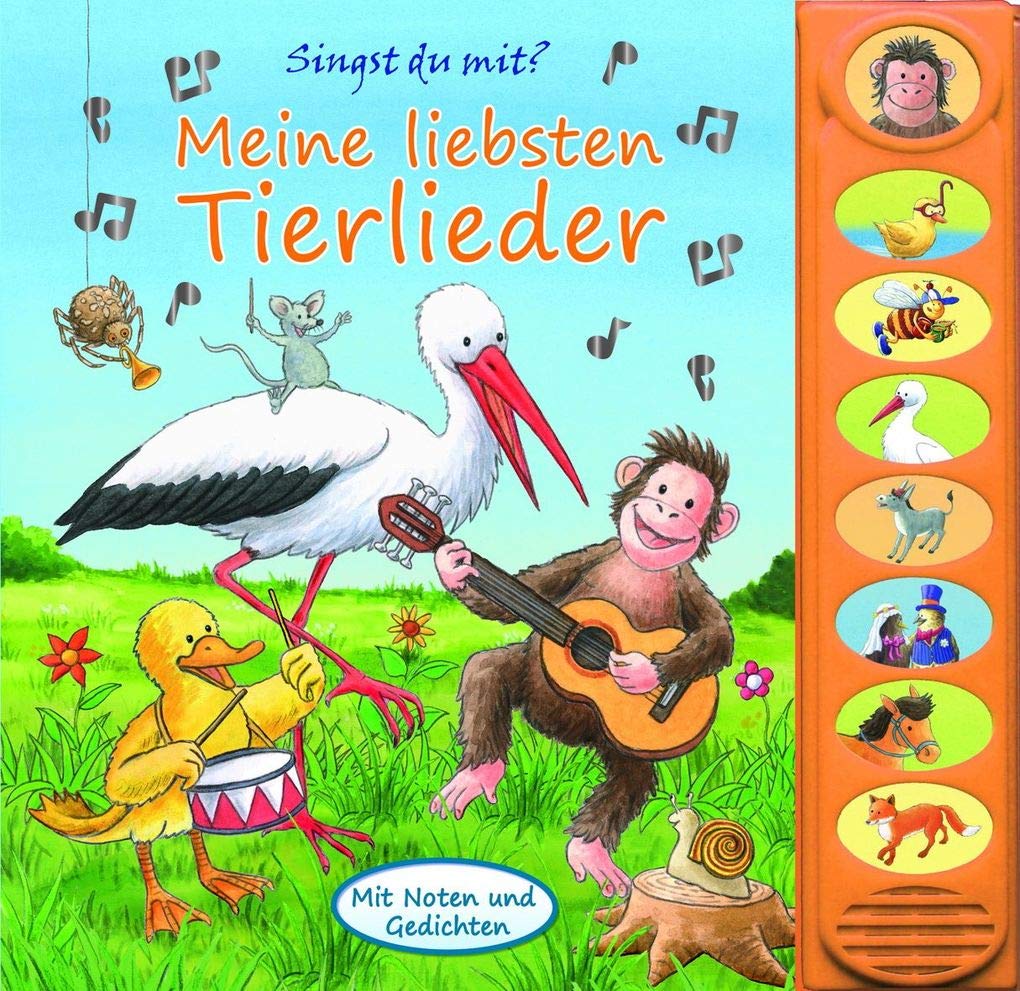Meine liebsten Tierlieder, 8-Button-Soundbuch