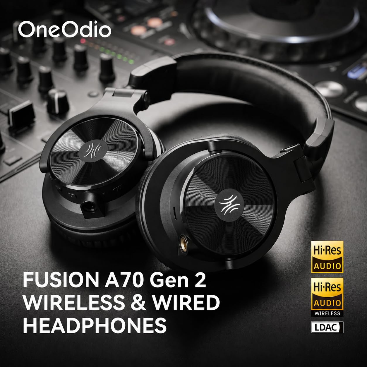 OneOdio A70 Gen 2 Cuffie da DJ cablate e senza fili