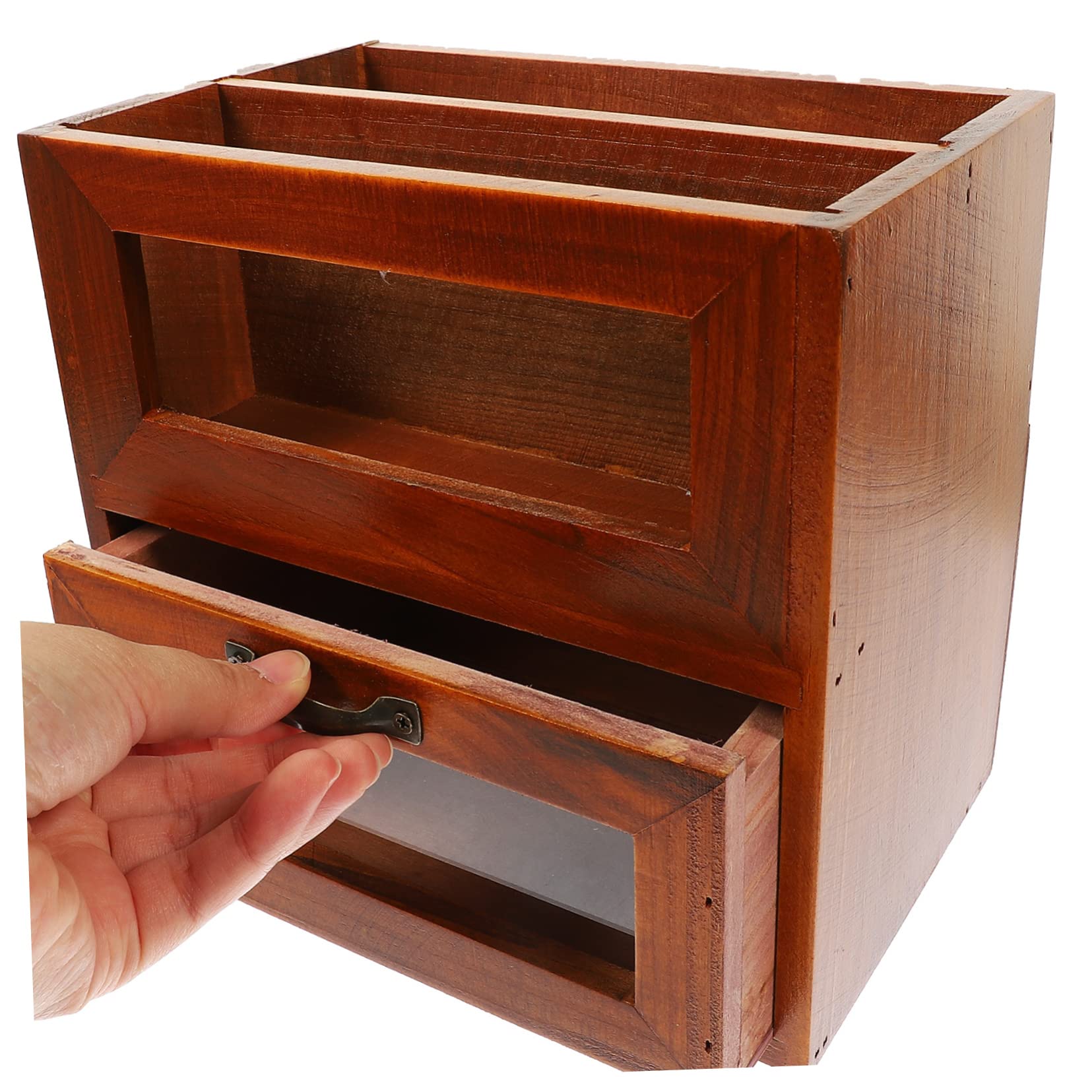 Cabilock Organisateur De Bureau Vintage Armoire De Rangement Support Pour Articles Et Papeterie Pour Maison
