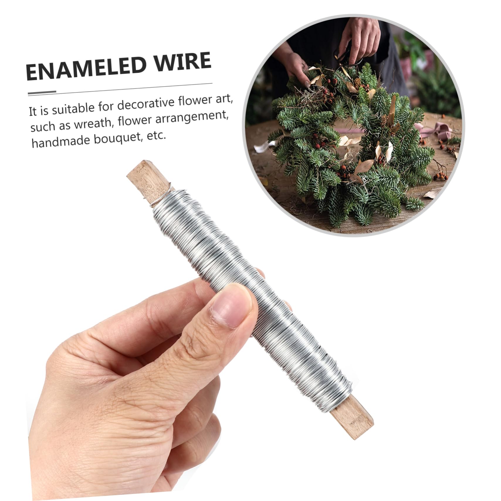 FUNOMOCYA DIY Iron Wires 3pcs Soft Wire Ties for Plants Bendable Crafts Wire Floral DIY Iron Wires for DIY Flower Stems Bouquets